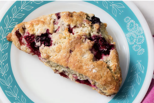 Girlfriends Spring Tea Party: Buttery, flaky scones studded with berries make breakfast  very special