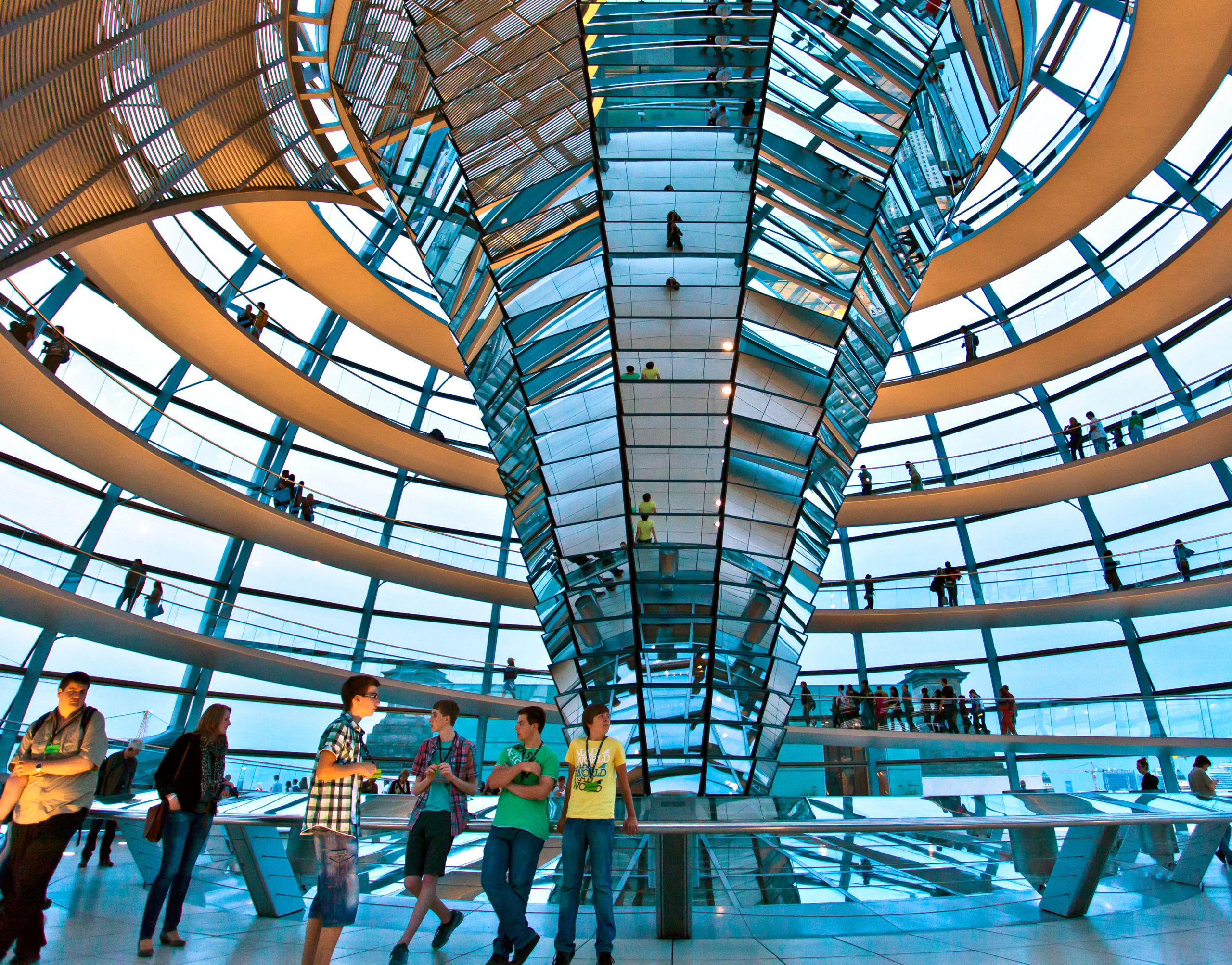 Rick Steves’ Europe: Berlin’s Reichstag: Teary-Eyed Germans and a Big Glass Dome Inside The Dome Of The Reichstag, Germany’s Parliament Building.