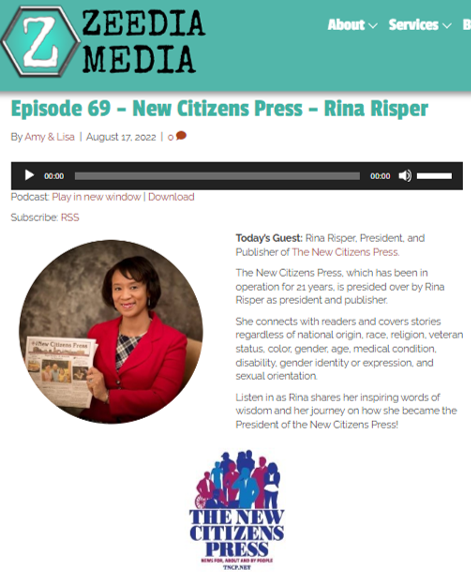 Adventures in Business Podcast -Episode 69 – Guest New Citizens Press, Rina Risper